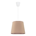 Duolla - Lustra ar auklu SOLO 1xE27/40W/230V d. 24 cm bēša