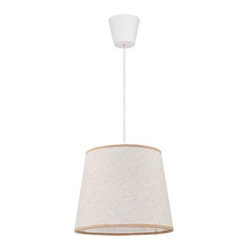 Duolla - Lustra ar auklu SOLO 1xE27/40W/230V d. 24 cm gaiši bēša