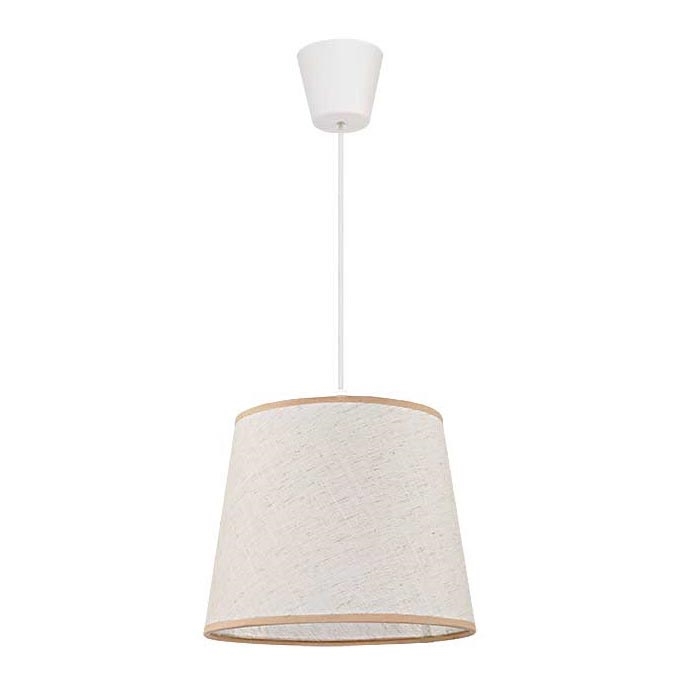 Duolla - Lustra ar auklu SOLO 1xE27/40W/230V d. 24 cm gaiši bēša