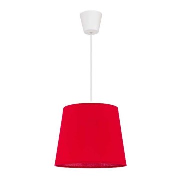 Duolla - Lustra ar auklu SOLO 1xE27/40W/230V d. 24 cm sarkana