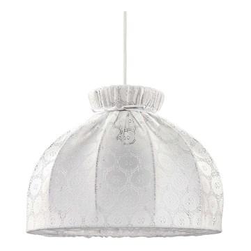 Duolla - Lustra ar auklu SYMPHONY 1xE27/40W/230V d. 38 cm balta