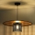 Duolla - Lustra ar auklu TOKYO RATTAN 1xE27/15W/230V d. 50 cm zelta/melna
