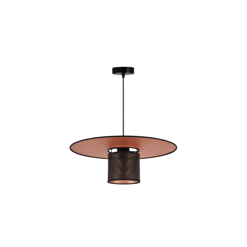 Duolla - Lustra ar auklu TOKYO SHINY 1xE27/15W/230V d. 50 cm melna/varš