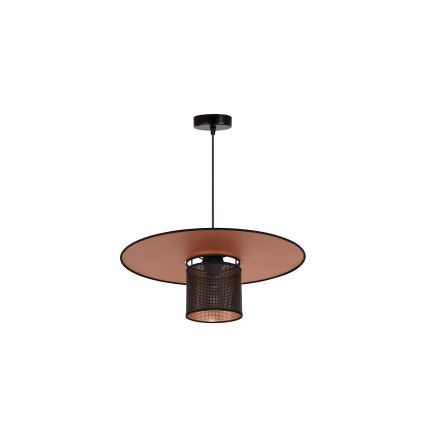 Duolla - Lustra ar auklu TOKYO SHINY 1xE27/15W/230V d. 50 cm melna/varš