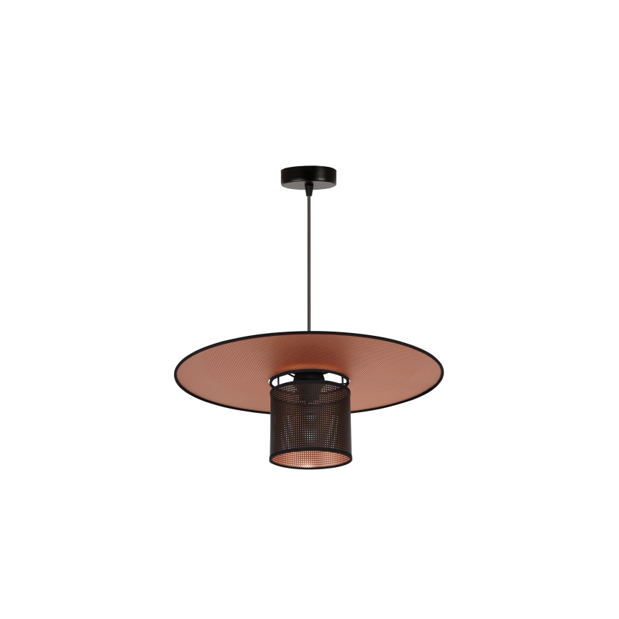 Duolla - Lustra ar auklu TOKYO SHINY 1xE27/15W/230V d. 50 cm melna/varš