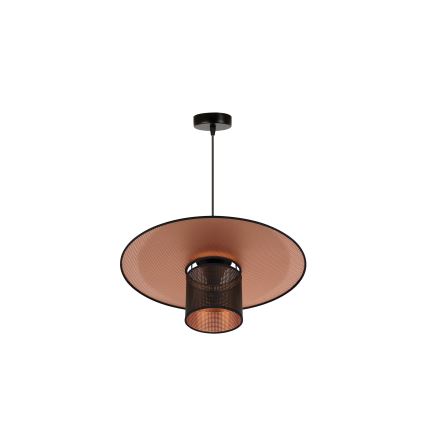Duolla - Lustra ar auklu TOKYO SHINY 1xE27/15W/230V d. 50 cm melna/varš