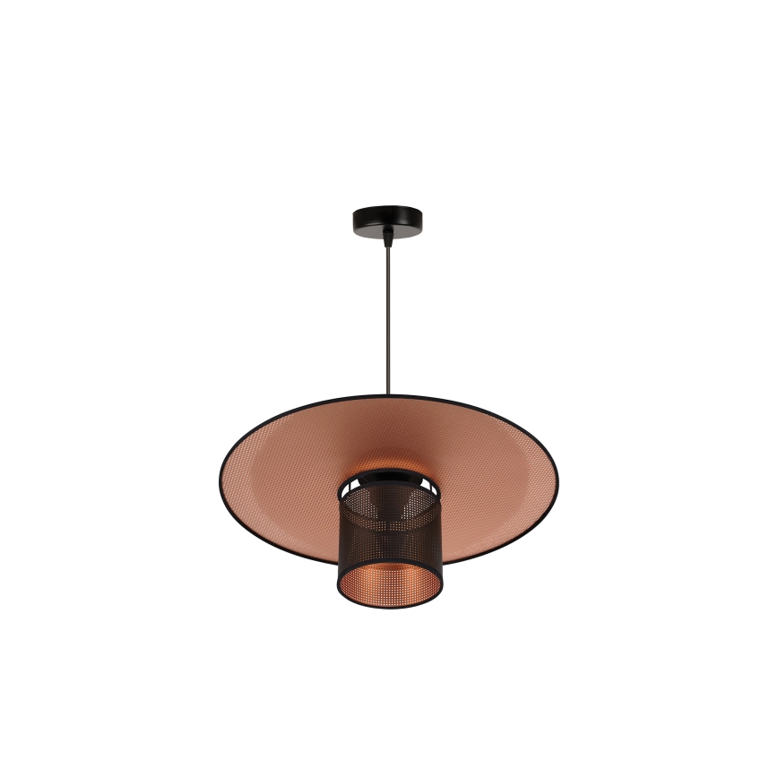 Duolla - Lustra ar auklu TOKYO SHINY 1xE27/15W/230V d. 50 cm melna/varš