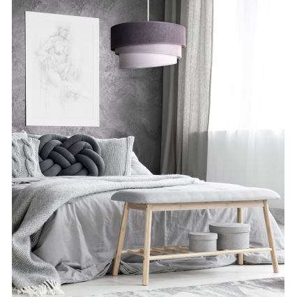 Duolla - Lustra ar auklu TRIO 1xE27/15W/230V d. 45 cm antracīta/pelēka/balta