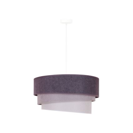Duolla - Lustra ar auklu TRIO 1xE27/15W/230V d. 45 cm antracīta/pelēka/balta