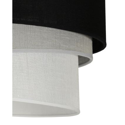 Duolla - Lustra ar auklu TRIO 1xE27/15W/230V d. 45 cm melna/pelēka/balta