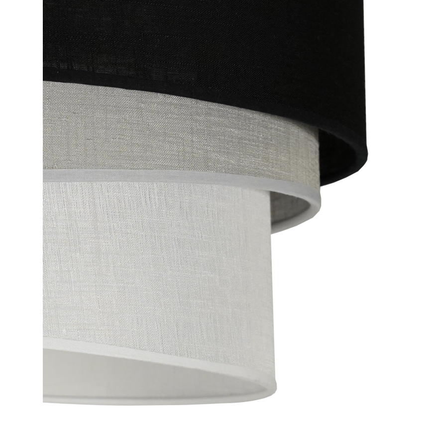 Duolla - Lustra ar auklu TRIO 1xE27/15W/230V d. 45 cm melna/pelēka/balta