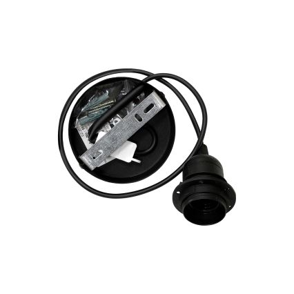 Duolla - Lustra ar auklu TRIO 1xE27/15W/230V d. 45 cm melna/pelēka/balta