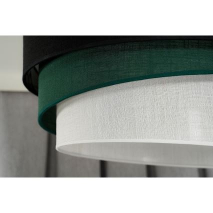 Duolla - Lustra ar auklu TRIO 1xE27/15W/230V d. 45 cm melna/zaļa/balta