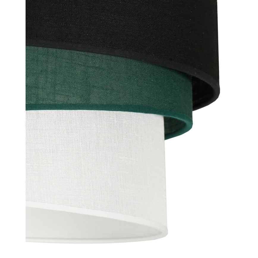 Duolla - Lustra ar auklu TRIO 1xE27/15W/230V d. 45 cm melna/zaļa/balta
