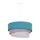 Duolla - Lustra ar auklu TRIO 1xE27/15W/230V d. 45 cm tirkīza/pelēka/balta