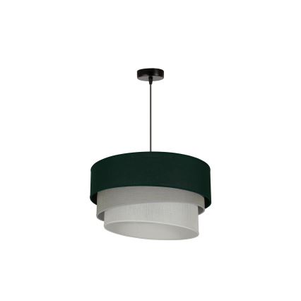 Duolla - Lustra ar auklu TRIO 1xE27/15W/230V d. 45 cm zaļa/pelēka/balta