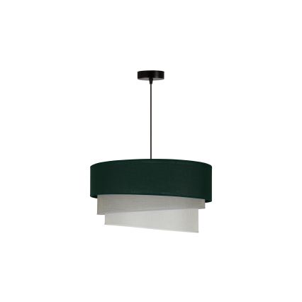 Duolla - Lustra ar auklu TRIO 1xE27/15W/230V d. 45 cm zaļa/pelēka/balta