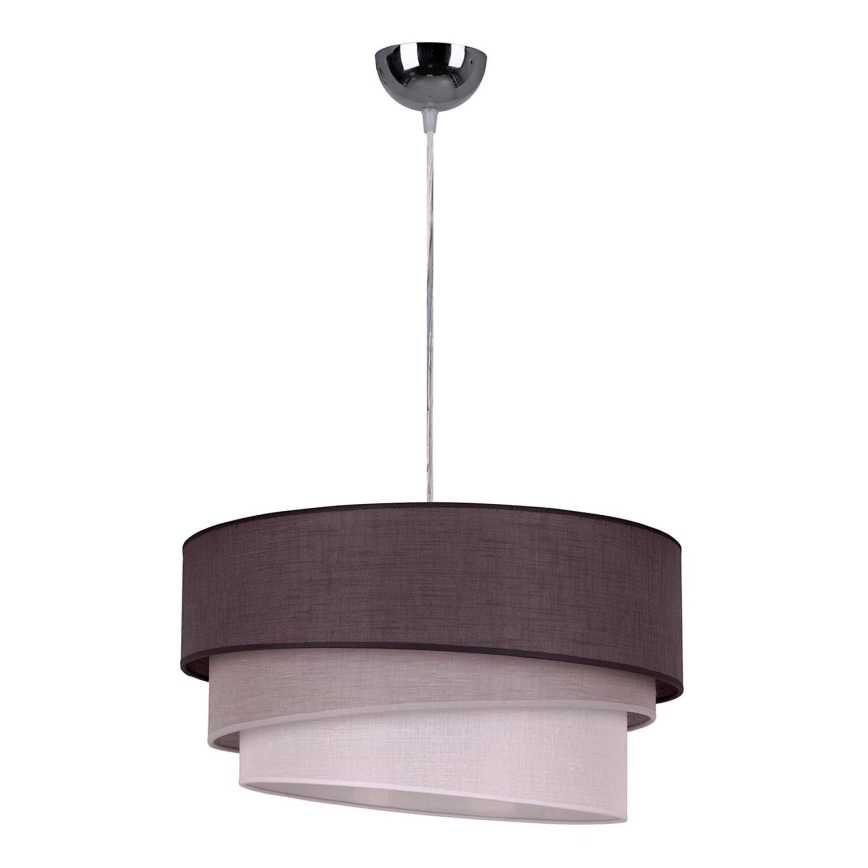 Duolla - Lustra ar auklu TRIO 1xE27/40W/230V d. 45 cm antracīta/pelēka/balta