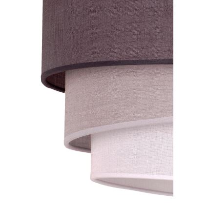Duolla - Lustra ar auklu TRIO 1xE27/40W/230V d. 45 cm antracīta/pelēka/balta