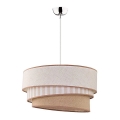 Duolla - Lustra ar auklu TRIO 1xE27/40W/230V d. 45 cm bēša/brūna