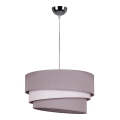 Duolla - Lustra ar auklu TRIO 1xE27/40W/230V d. 45 cm pelēka/balta