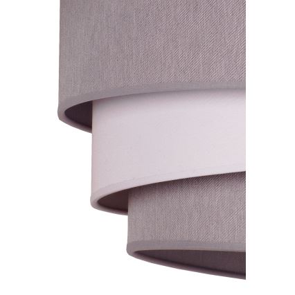 Duolla - Lustra ar auklu TRIO 1xE27/40W/230V d. 45 cm pelēka/balta