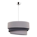 Duolla - Lustra ar auklu TRIO 1xE27/40W/230V d. 45 cm pelēka/melna
