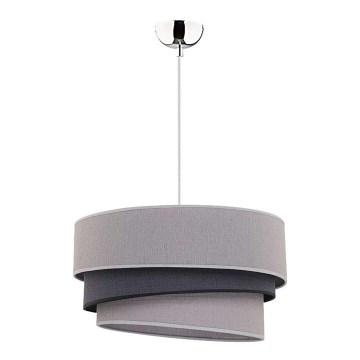 Duolla - Lustra ar auklu TRIO 1xE27/40W/230V d. 45 cm pelēka/melna