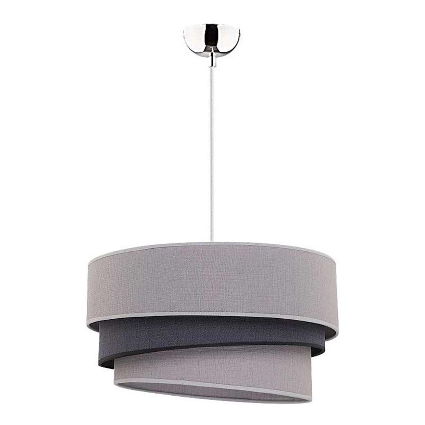 Duolla - Lustra ar auklu TRIO 1xE27/40W/230V d. 45 cm pelēka/melna