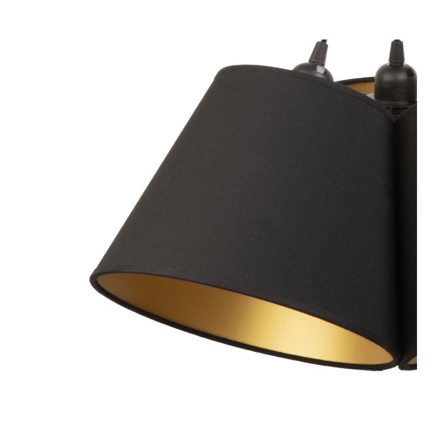 Duolla - Lustra ar auklu TWIGGY 3xE27/40W/230V d. 45 cm melna