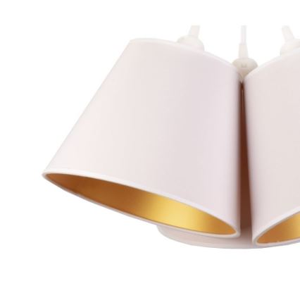 Duolla - Lustra ar auklu TWIGGY 3xE27/40W/230V d. 60 cm balta