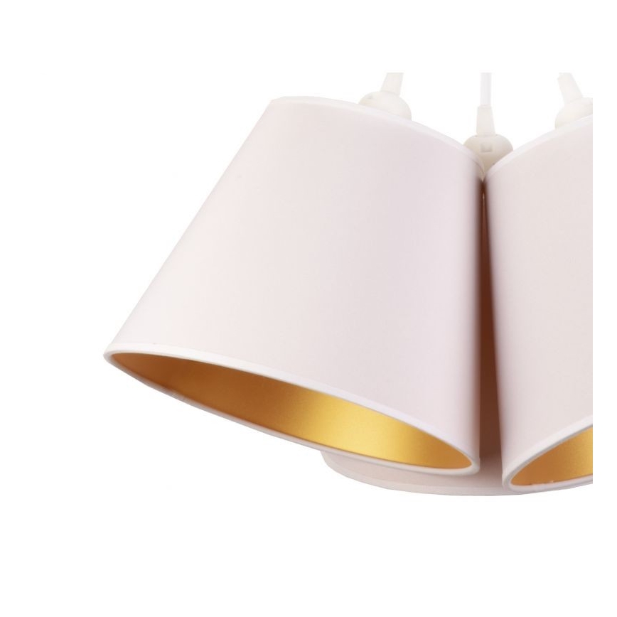 Duolla - Lustra ar auklu TWIGGY 3xE27/40W/230V d. 60 cm balta
