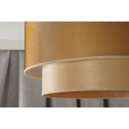 Duolla - Lustra ar auklu WOOD BOHO 1xE27/15W/230V d. 45 cm varš/bēša