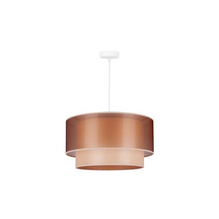 Duolla - Lustra ar auklu WOOD BOHO 1xE27/15W/230V d. 45 cm varš/bēša