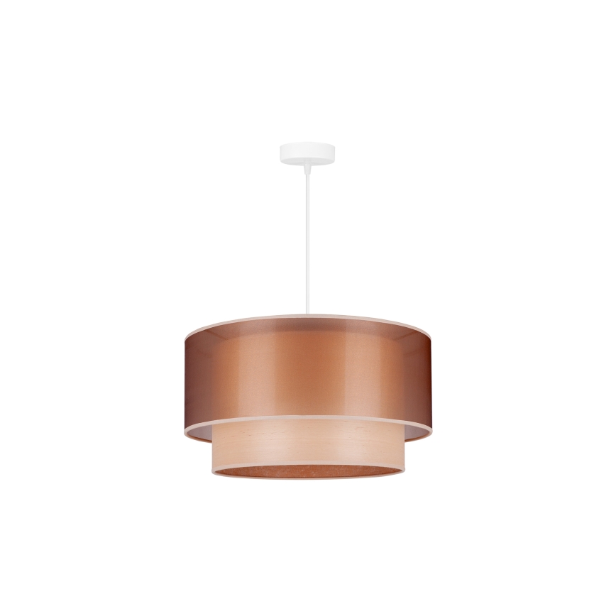 Duolla - Lustra ar auklu WOOD BOHO 1xE27/15W/230V d. 45 cm varš/bēša