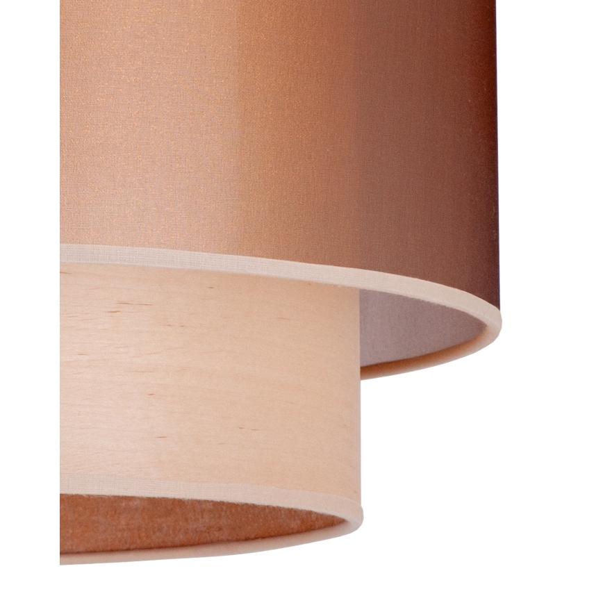 Duolla - Lustra ar auklu WOOD BOHO 1xE27/15W/230V d. 45 cm varš/bēša