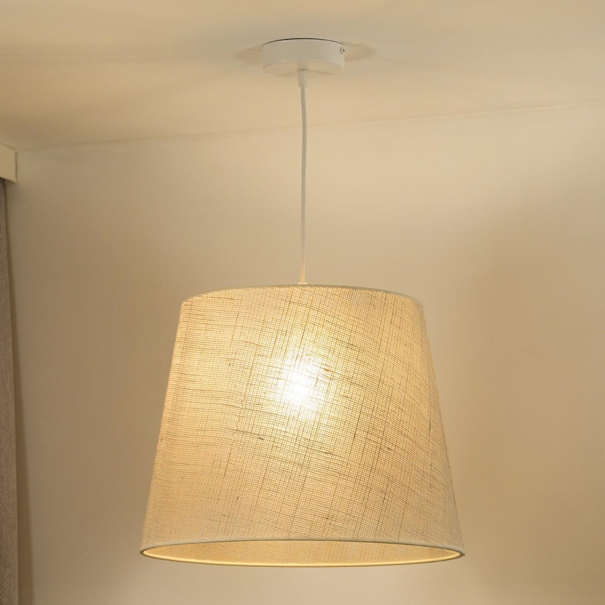 Duolla - Lustra ar auklu YUTE 1xE27/15W/230V d. 38 cm pelēka