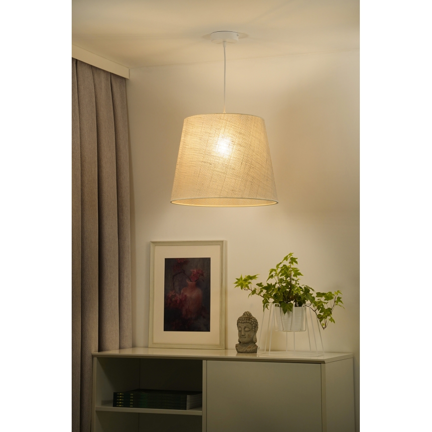 Duolla - Lustra ar auklu YUTE 1xE27/15W/230V d. 38 cm pelēka