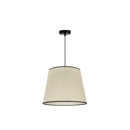 Duolla - Lustra ar auklu YUTE 1xE27/15W/230V d. 38 cm pelēka/melna