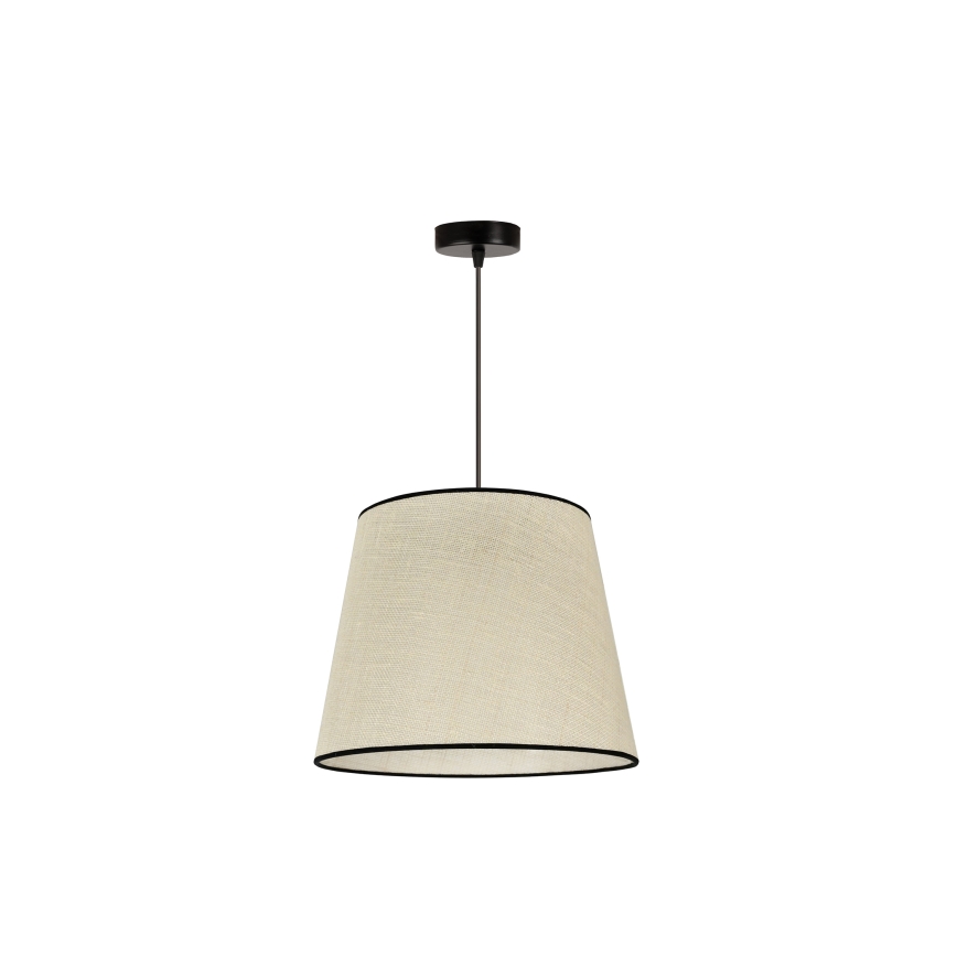 Duolla - Lustra ar auklu YUTE 1xE27/15W/230V d. 38 cm pelēka/melna