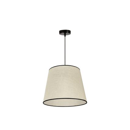 Duolla - Lustra ar auklu YUTE 1xE27/15W/230V d. 38 cm pelēka/melna