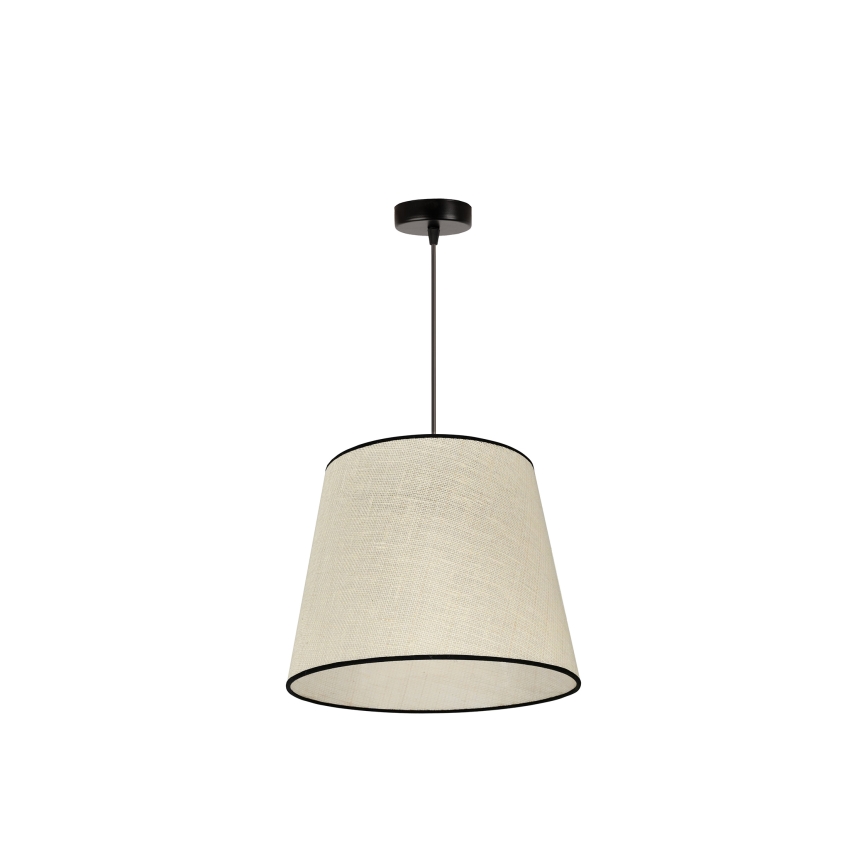 Duolla - Lustra ar auklu YUTE 1xE27/15W/230V d. 38 cm pelēka/melna