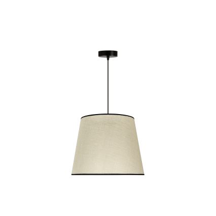 Duolla - Lustra ar auklu YUTE 1xE27/15W/230V d. 38 cm pelēka/melna
