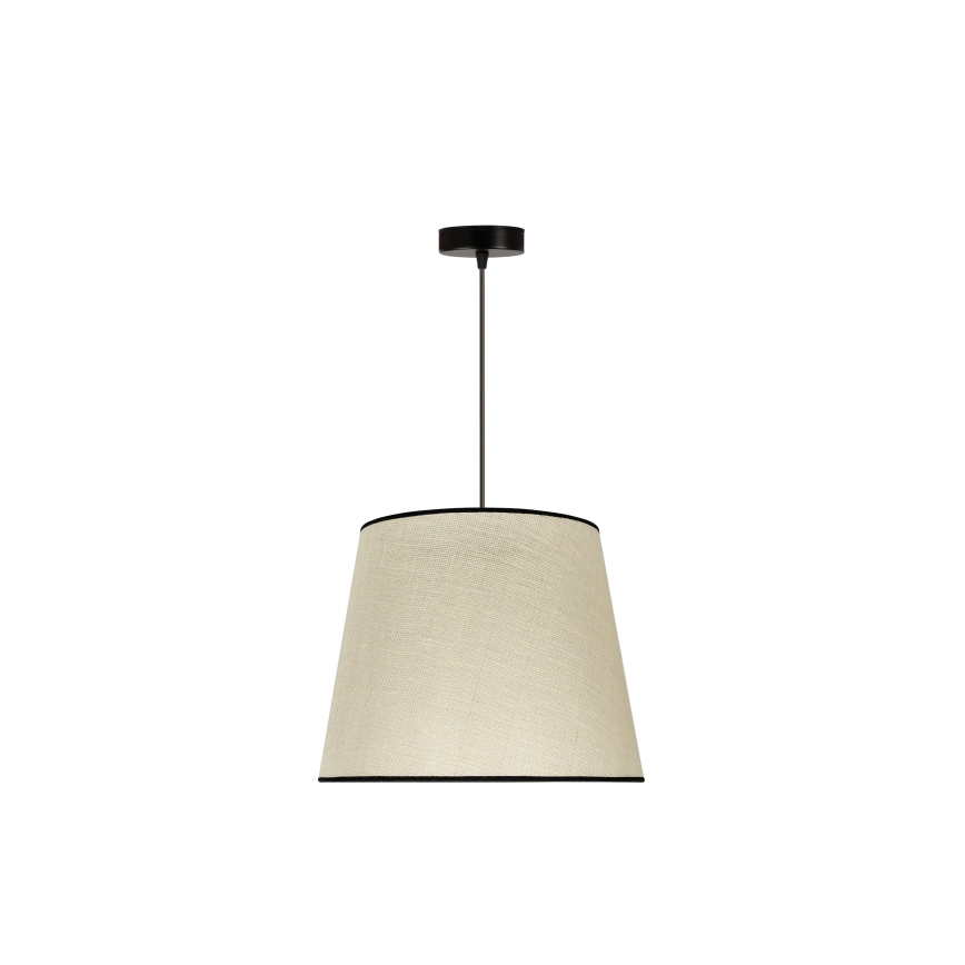 Duolla - Lustra ar auklu YUTE 1xE27/15W/230V d. 38 cm pelēka/melna
