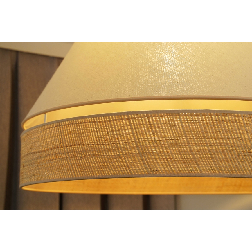Duolla - Lustra ar auklu YUTE AVIGNON 1xE27/15W/230V d. 60 cm krēmkrāsa/bēša