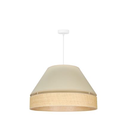 Duolla - Lustra ar auklu YUTE AVIGNON 1xE27/15W/230V d. 60 cm krēmkrāsa/bēša