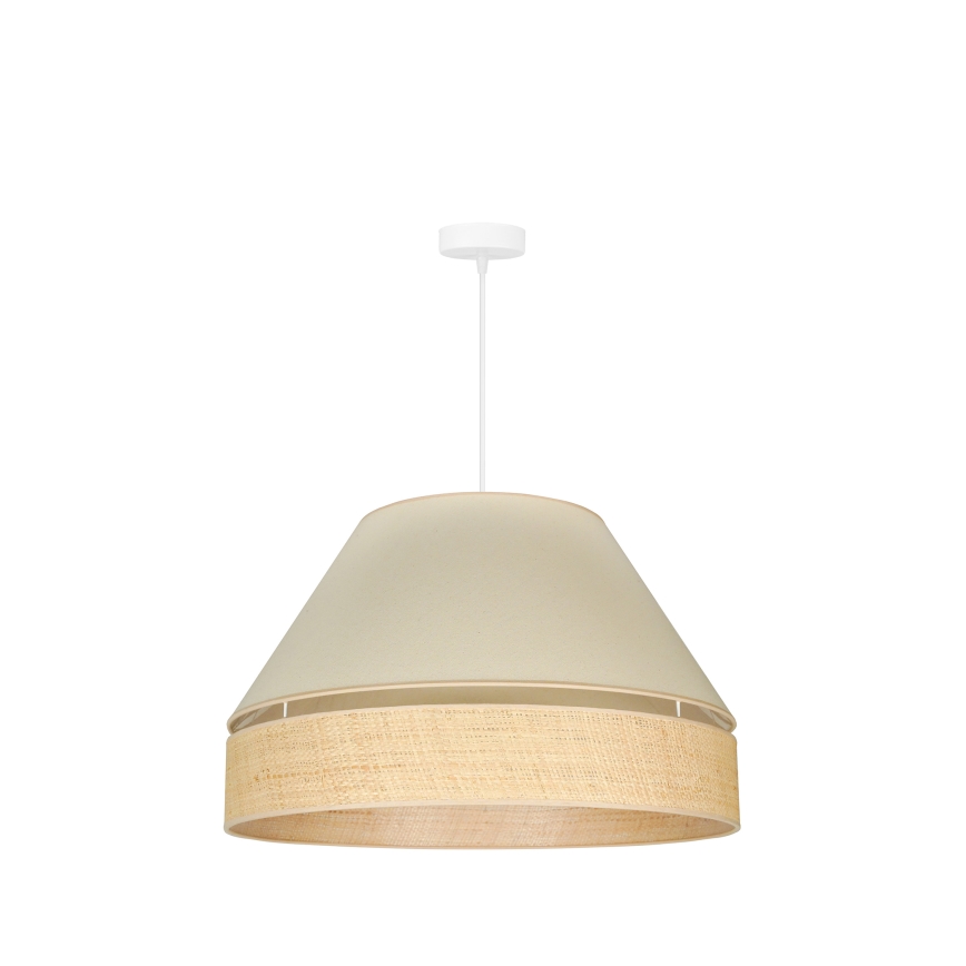 Duolla - Lustra ar auklu YUTE AVIGNON 1xE27/15W/230V d. 60 cm krēmkrāsa/bēša