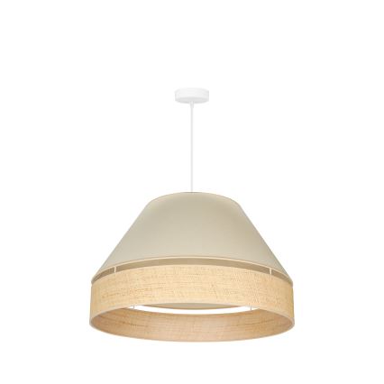 Duolla - Lustra ar auklu YUTE AVIGNON 1xE27/15W/230V d. 60 cm krēmkrāsa/bēša