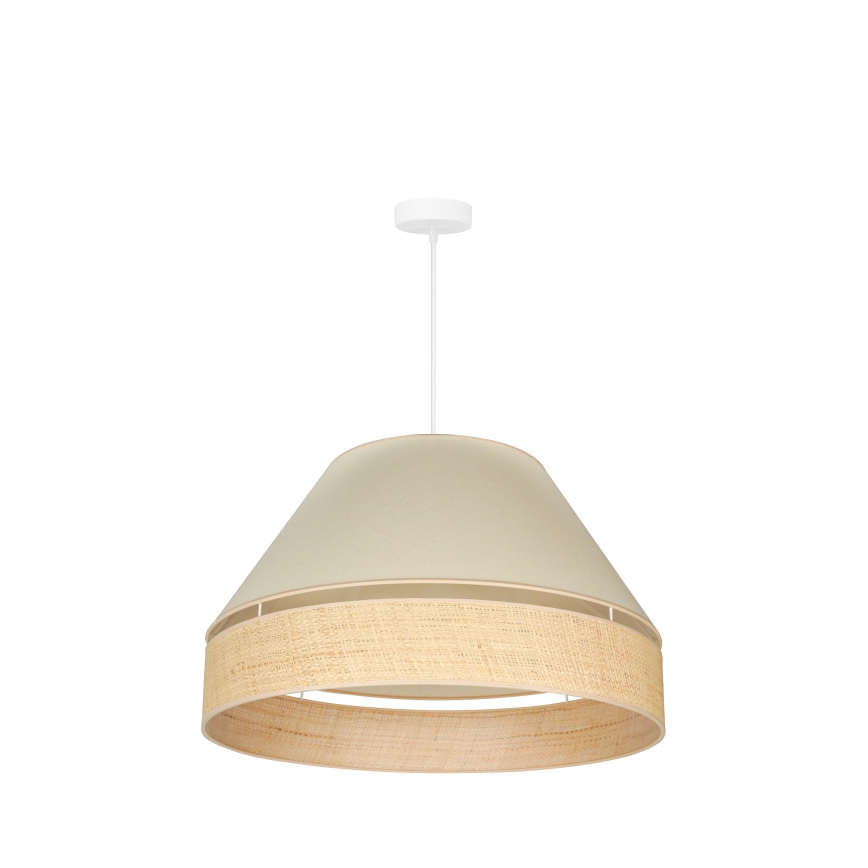 Duolla - Lustra ar auklu YUTE AVIGNON 1xE27/15W/230V d. 60 cm krēmkrāsa/bēša