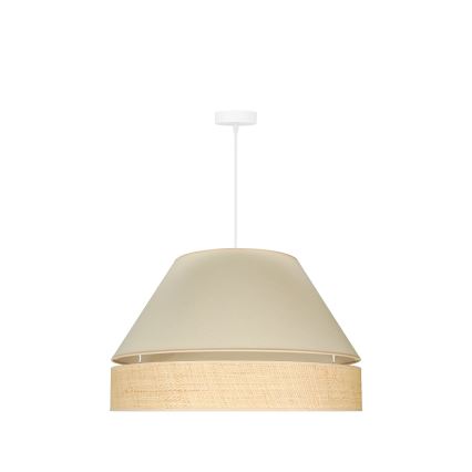 Duolla - Lustra ar auklu YUTE AVIGNON 1xE27/15W/230V d. 60 cm krēmkrāsa/bēša